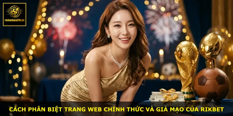Cách phân biệt trang web chính thức và giả mạo của Rikbet