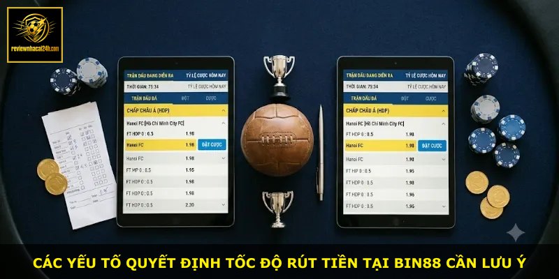 Các yếu tố quyết định tốc độ rút tiền tại BIN88 cần lưu ý