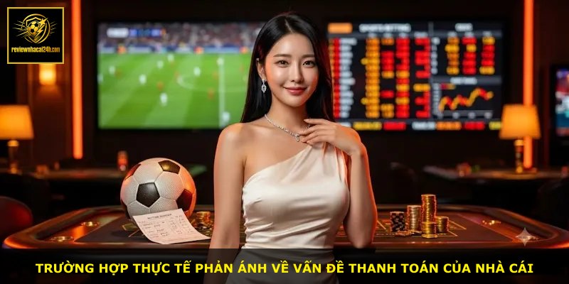 Trường hợp thực tế phản ánh về vấn đề thanh toán của nhà cái