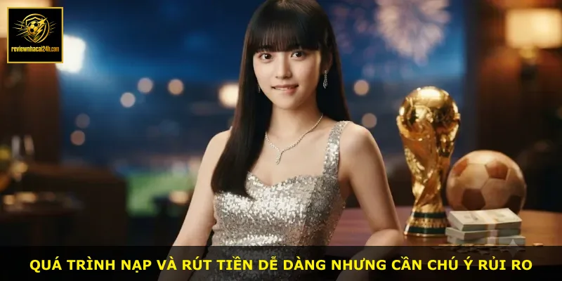 Quá trình nạp và rút tiền dễ dàng nhưng cần chú ý rủi ro