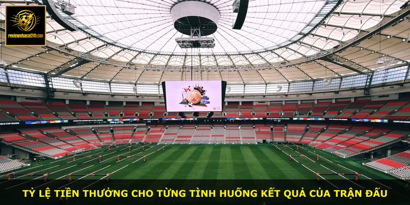 Tỷ lệ tiền thưởng cho từng tình huống kết quả của trận đấu