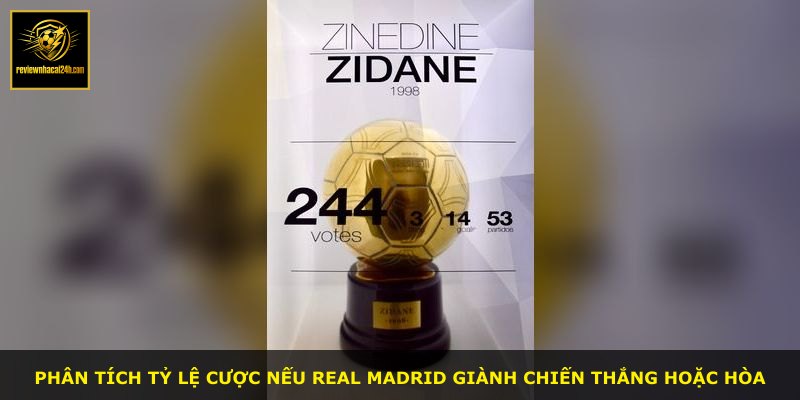 Phân tích tỷ lệ cược nếu Real Madrid giành chiến thắng hoặc hòa