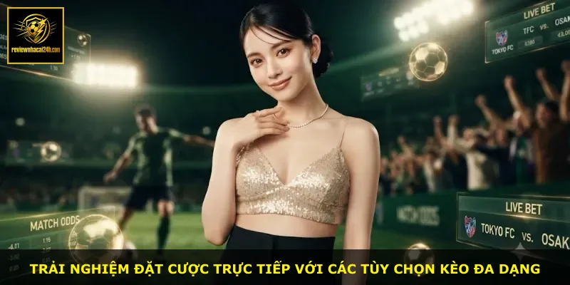 Trải nghiệm đặt cược trực tiếp với các tùy chọn kèo đa dạng